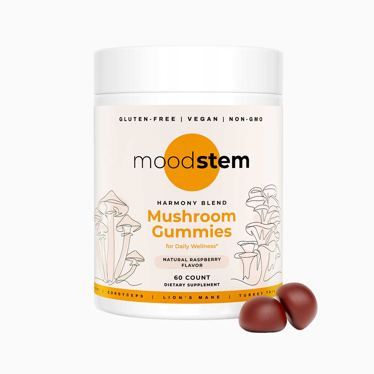 Harmony Blend – 10-in-1 Daily Mushroom Gummies for Focus, Immunity & Energy
