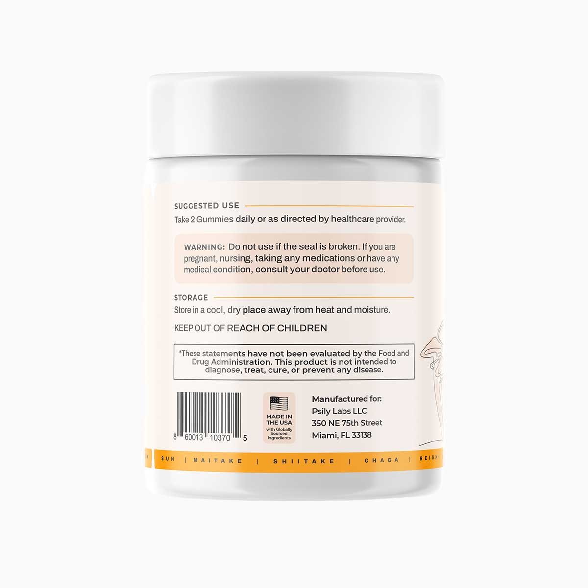 Harmony Blend – 10-in-1 Daily Mushroom Gummies for Focus, Immunity & Energy
